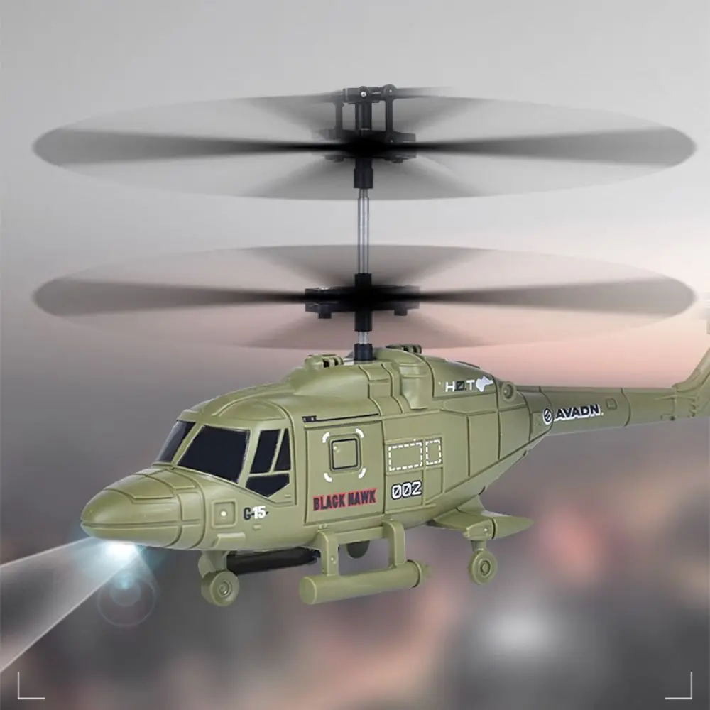 RC Helicopter 2.5CH Anti-Jamming System One Key Take Off Fall Resistance Remote Control Airplane Toys - 画像 (2)