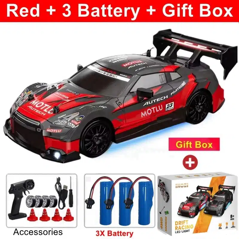 4WD RC Car With LED Remote Control Cars High Speed Fast Drift Racing 2.4G Radio RTR Vehicle GTRPRO Model Toy Kids Children Gift - 画像 (26)