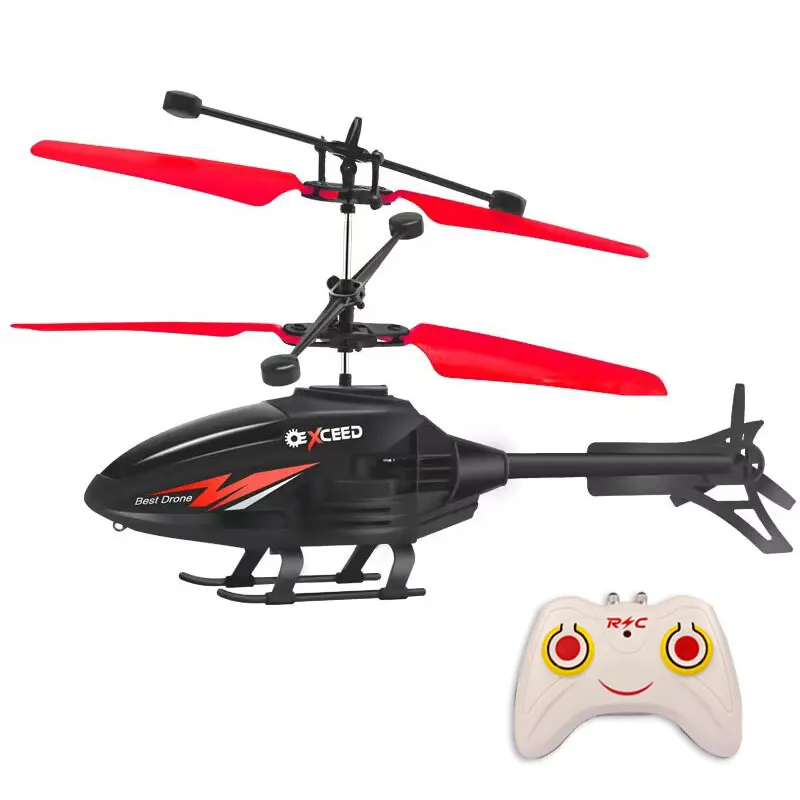 Remote Control Airplane Helicopter Flying Mini Interaction Airplane Gesture Sensing Children Flashing Light Aircraft Kids Toy - 画像 (8)