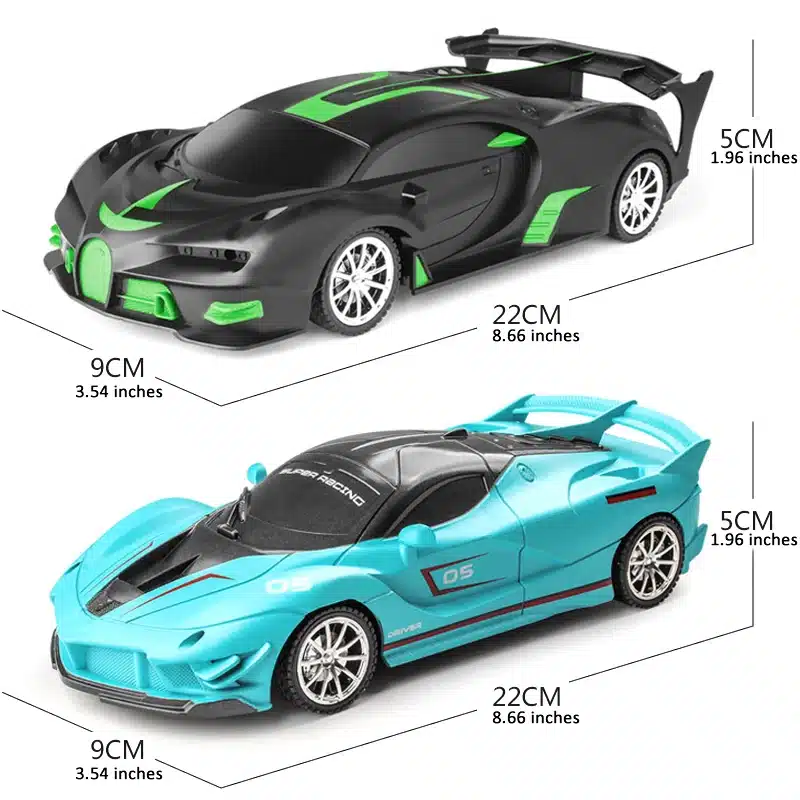 1/18 RC Car LED Light 2.4G Radio Remote Control Sports Cars For Children Racing High Speed Drive Vehicle Drift Boys Girls Toys - 画像 (5)