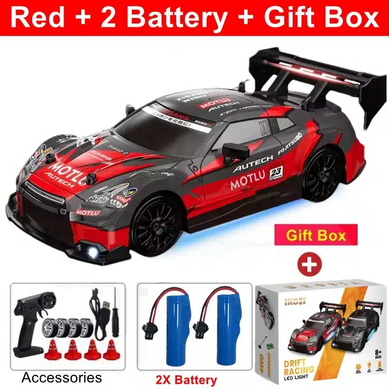 4WD RC Car With LED Remote Control Cars High Speed Fast Drift Racing 2.4G Radio RTR Vehicle GTRPRO Model Toy Kids Children Gift - 画像 (23)