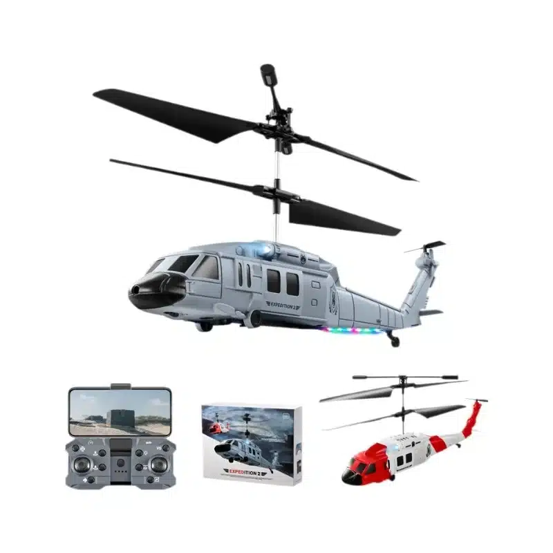 Ky205 Black Hawk Rescue Helicopter Obstacle Avoidance Hd Aerial Photography Remote Control Aircraft Crossover Drone Toy Boy Gift - 画像 (5)