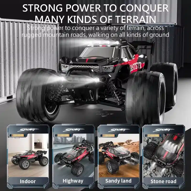 KF15 KF11 4WD RC Car 1:16 Off Road Professional 2.4G High Speed Racing With LED Light Remote Control Car Drift Monster Truck Toy - 画像 (5)