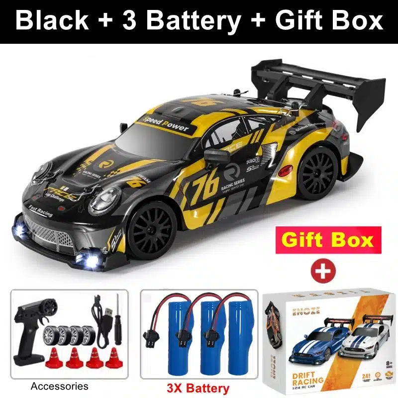 4WD RC Car With LED Remote Control Cars High Speed Fast Drift Racing 2.4G Radio RTR Vehicle GTRPRO Model Toy Kids Children Gift - 画像 (17)