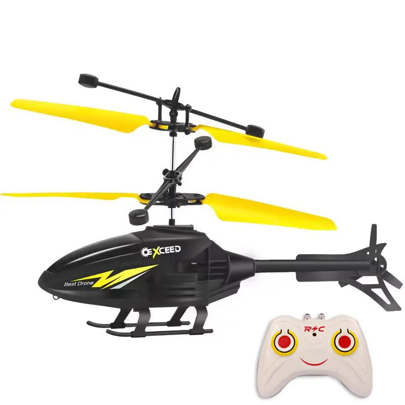 Remote Control Airplane Helicopter Flying Mini Interaction Airplane Gesture Sensing Children Flashing Light Aircraft Kids Toy - 画像 (14)