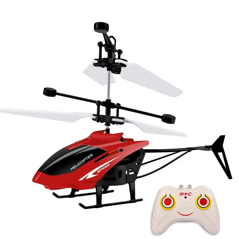 Remote Control Airplane Helicopter Flying Mini Interaction Airplane Gesture Sensing Children Flashing Light Aircraft Kids Toy - 画像 (9)