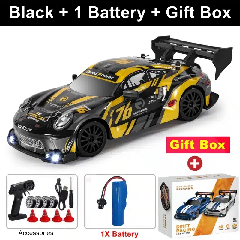 4WD RC Car With LED Remote Control Cars High Speed Fast Drift Racing 2.4G Radio RTR Vehicle GTRPRO Model Toy Kids Children Gift - 画像 (16)