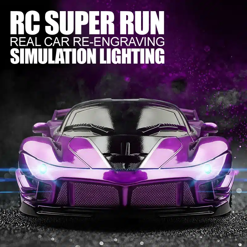 1/18 RC Car LED Light 2.4G Radio Remote Control Sports Cars For Children Racing High Speed Drive Vehicle Drift Boys Girls Toys - 画像 (2)