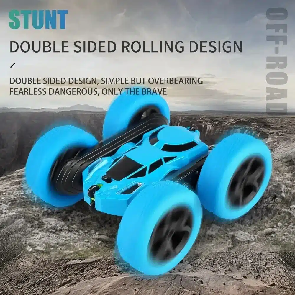 RC Stunt Car Children Double Sided Flip 2.4G Remote Control 360 Deree Rotation Off Road Drift RC Car Gifts For Kids Adults Boys - 画像 (2)