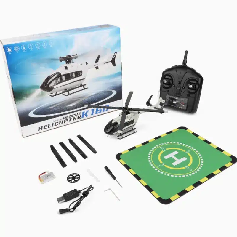 Wltoys 2025 K160 4-Way Brushless Rc Helicopter Ec-145 Simulation Model Remote Control Toy For Kids And Adults In Stock Gift Idea - 画像 (7)