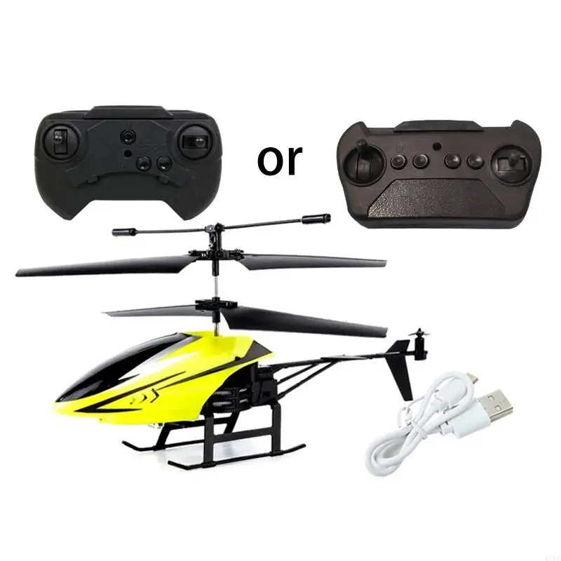 Remote Control Aircraft Model with LED Light 2 Channel Helicopter Mini Helicopter for Kids USB Rechargable - 画像 (4)