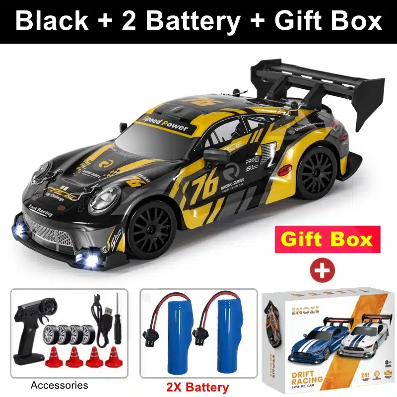 4WD RC Car With LED Remote Control Cars High Speed Fast Drift Racing 2.4G Radio RTR Vehicle GTRPRO Model Toy Kids Children Gift - 画像 (15)