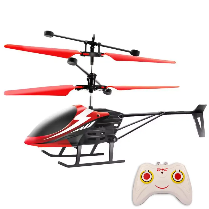 Remote Control Airplane Helicopter Flying Mini Interaction Airplane Gesture Sensing Children Flashing Light Aircraft Kids Toy - 画像 (15)