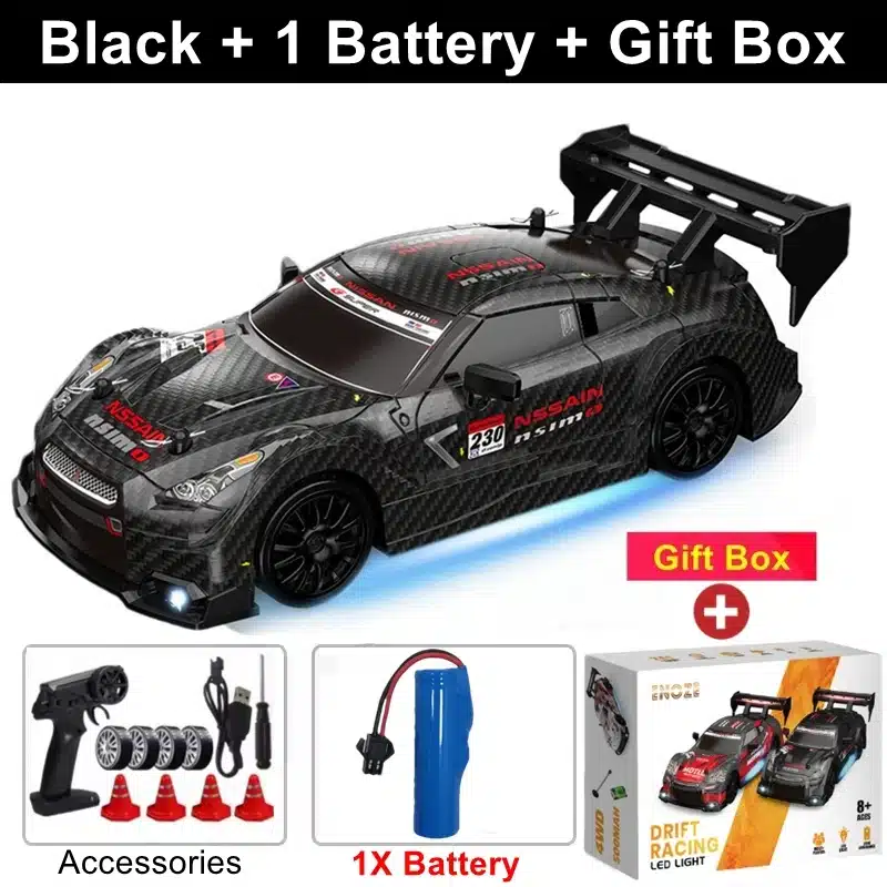 4WD RC Car With LED Remote Control Cars High Speed Fast Drift Racing 2.4G Radio RTR Vehicle GTRPRO Model Toy Kids Children Gift - 画像 (27)