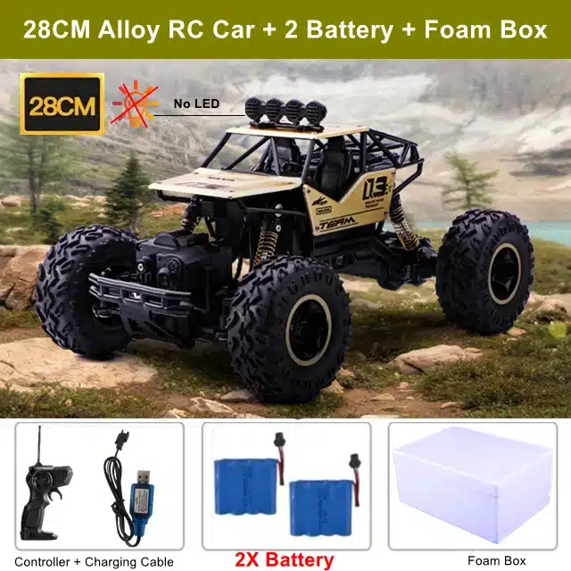 4WD Remote Control Car With Led Lights Radio RC Buggy Off-Road Drift Trucks RTR Vehicle Gifts Toys for Children Boys Kids Adults - 画像 (16)