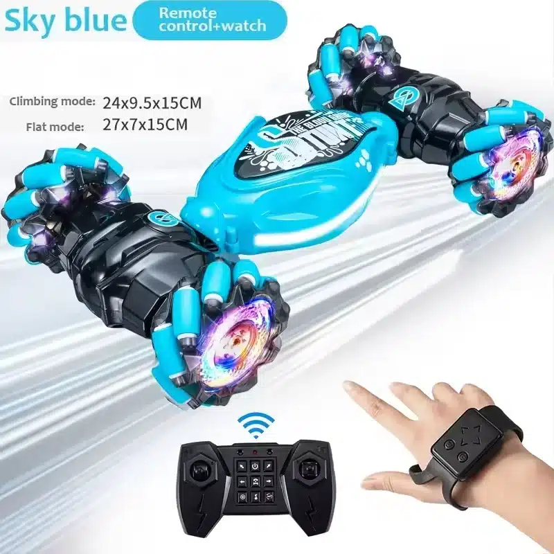 4WD Stunt Drift Car LED Electric Cars 2.4G Gesture Induction Deformation Twist Remote Controlled Car Electronic Kids Toys Gifts - 画像 (8)