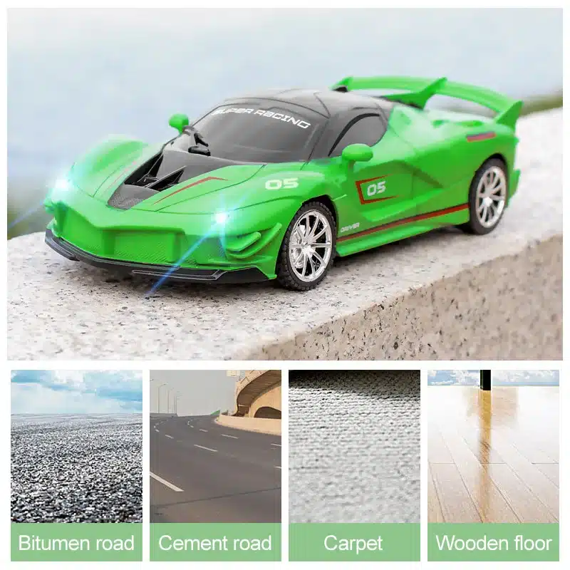 1/18 RC Car LED Light 2.4G Radio Remote Control Sports Cars For Children Racing High Speed Drive Vehicle Drift Boys Girls Toys - 画像 (3)