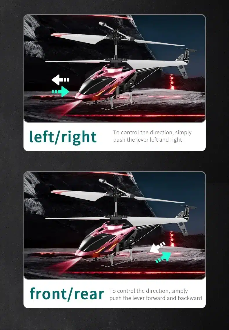 2.5/3.5Ch Rc Helicopter Plane 2.4G Remote Control Aircraft Fall-Proof Cool Lights Drone Airplane Model Children Birthday Gifts - 画像 (6)