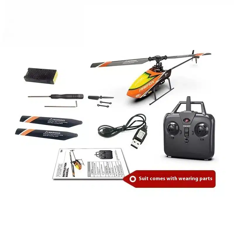 Helicopter Novice White Entry Machine Rc Era Remote Control Helicopter C129 Single Propeller Aileron-Free Boy Holiday Gift - 画像 (5)