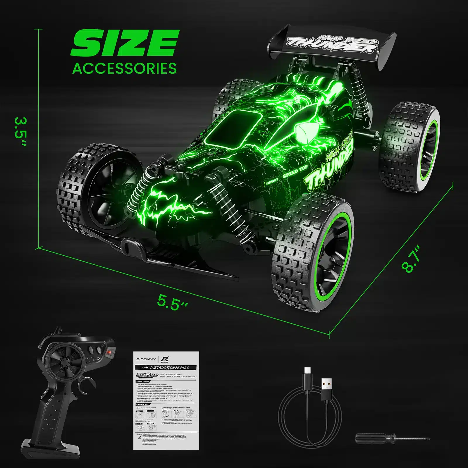 Sinovan RC Car 20km/h High Speed Car Radio Controled Machine 1:18 Remote Control Car Toys For Children Kids Gifts RC Drift - 画像 (6)