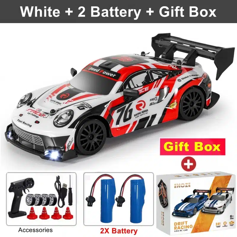 4WD RC Car With LED Remote Control Cars High Speed Fast Drift Racing 2.4G Radio RTR Vehicle GTRPRO Model Toy Kids Children Gift - 画像 (10)