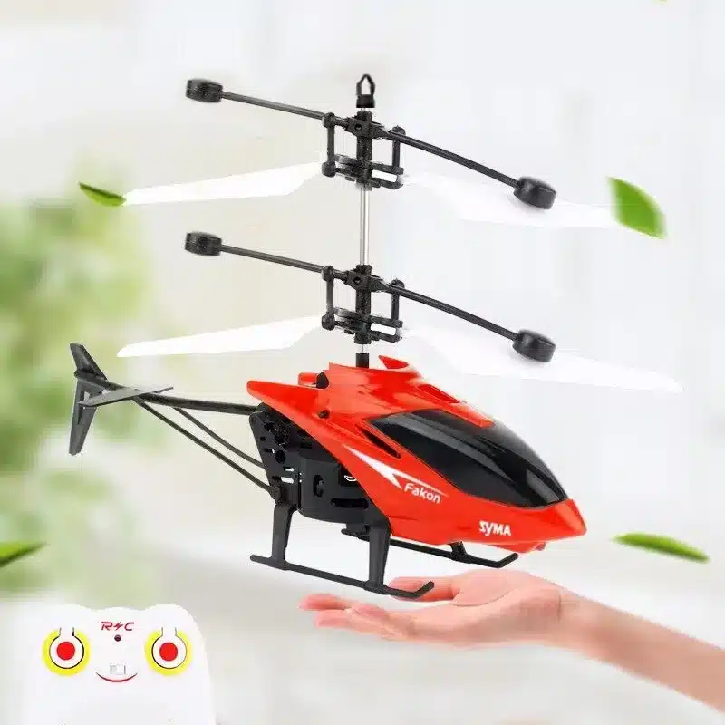 Remote Control Airplane Helicopter Flying Mini Interaction Airplane Gesture Sensing Children Flashing Light Aircraft Kids Toy - 画像 (6)