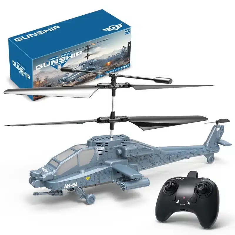 Apache Ah-64 Rc Helicopter Military Combat Simulation Toy Altitude Hold & Crash-Proof Design 2.4ghz Remote Control Gift For Boy - 画像 (6)