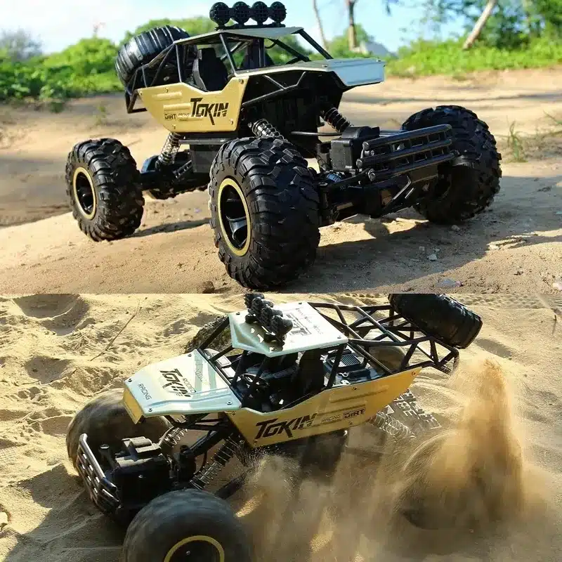 4WD Remote Control Car With Led Lights Radio RC Buggy Off-Road Drift Trucks RTR Vehicle Gifts Toys for Children Boys Kids Adults - 画像 (3)