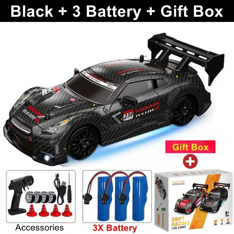 4WD RC Car With LED Remote Control Cars High Speed Fast Drift Racing 2.4G Radio RTR Vehicle GTRPRO Model Toy Kids Children Gift - 画像 (29)