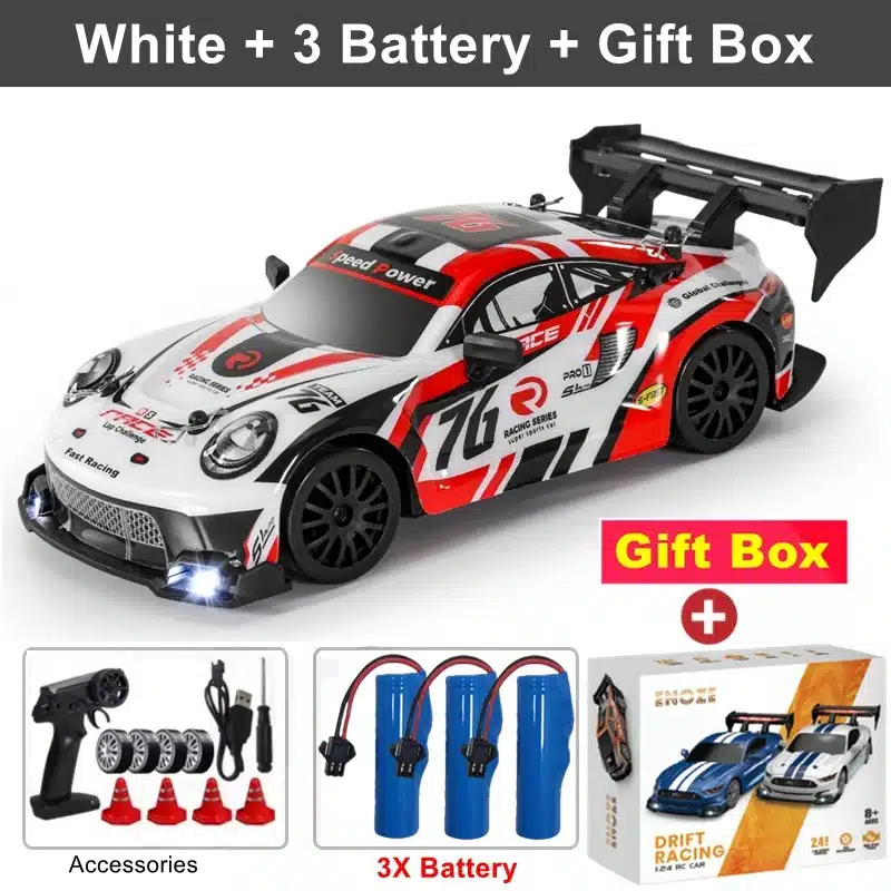 4WD RC Car With LED Remote Control Cars High Speed Fast Drift Racing 2.4G Radio RTR Vehicle GTRPRO Model Toy Kids Children Gift - 画像 (9)