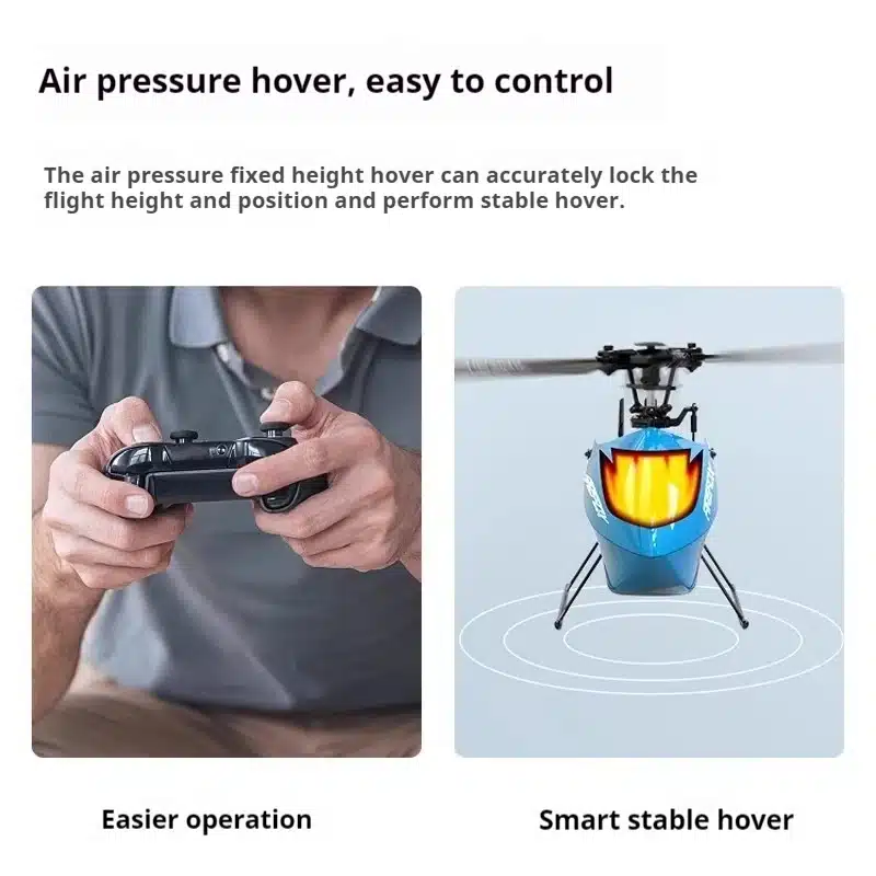 Helicopter Novice White Entry Machine Rc Era Remote Control Helicopter C129 Single Propeller Aileron-Free Boy Holiday Gift - 画像 (2)