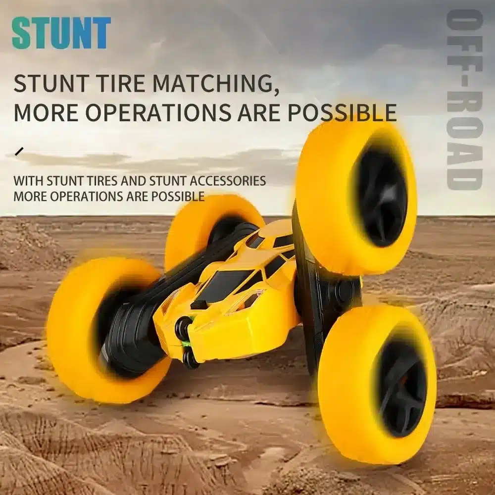RC Stunt Car Children Double Sided Flip 2.4G Remote Control 360 Deree Rotation Off Road Drift RC Car Gifts For Kids Adults Boys - 画像 (4)