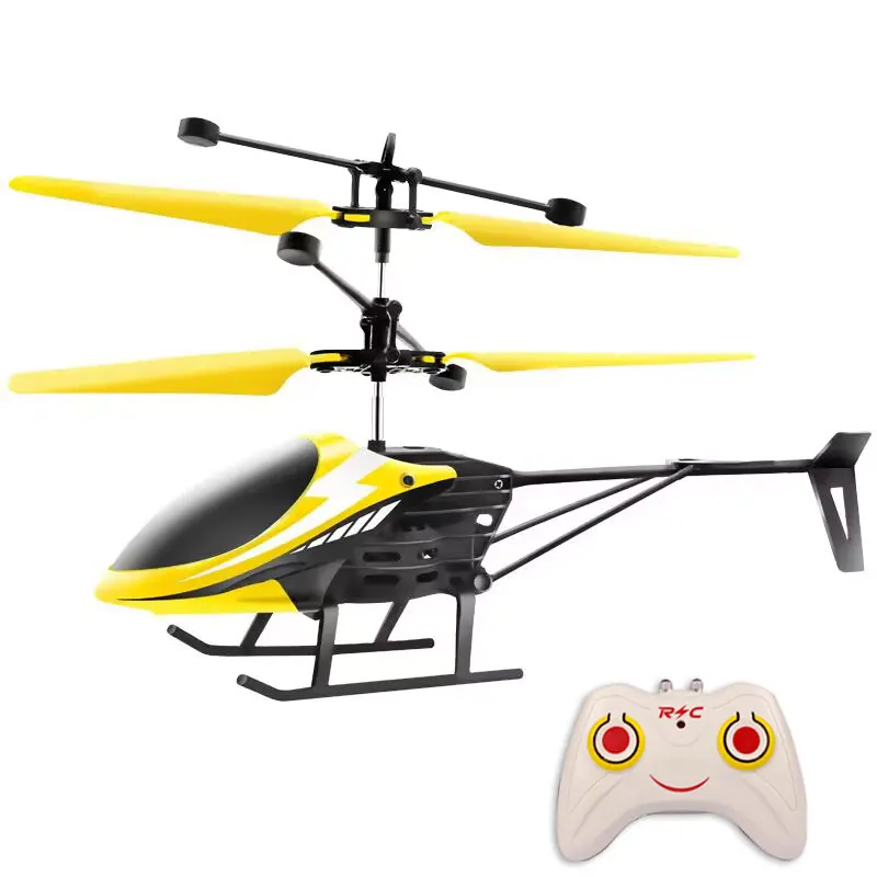 Remote Control Airplane Helicopter Flying Mini Interaction Airplane Gesture Sensing Children Flashing Light Aircraft Kids Toy - 画像 (17)